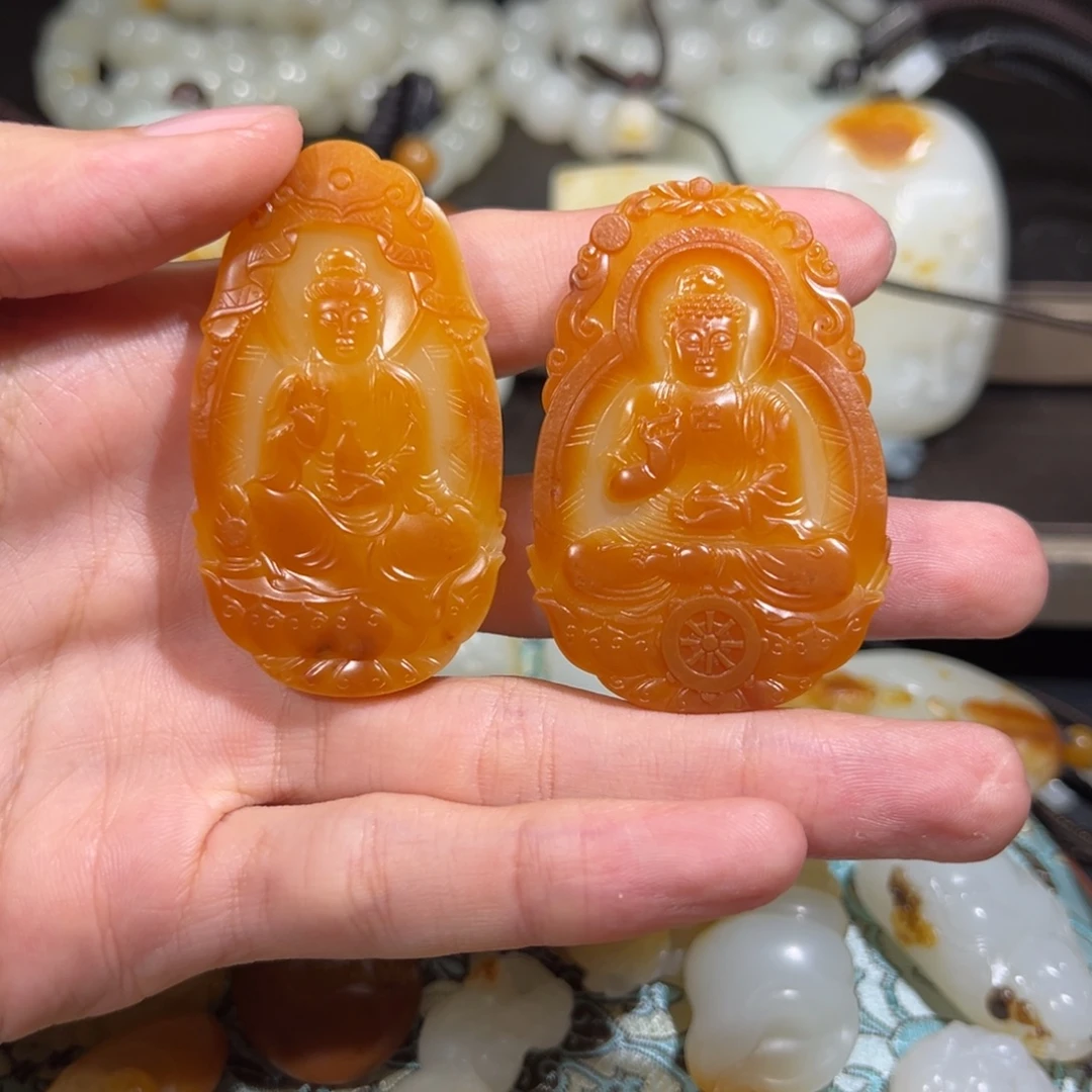 R***h和田玉未镶嵌车挂