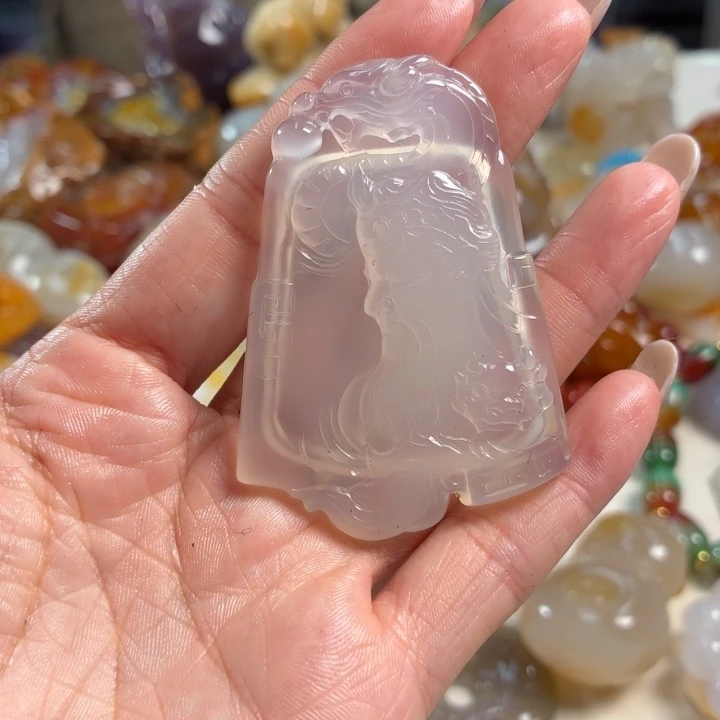 玛瑙/玉髓未镶嵌吊坠(不含链)