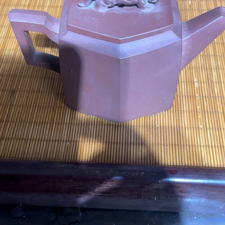 紫泥壶茗****馆紫泥六方壶