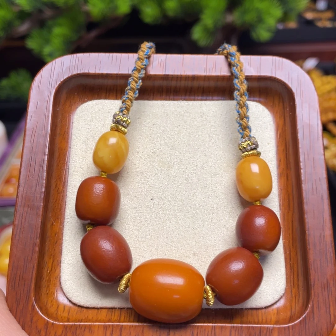 蜜蜡颈饰未镶嵌项链