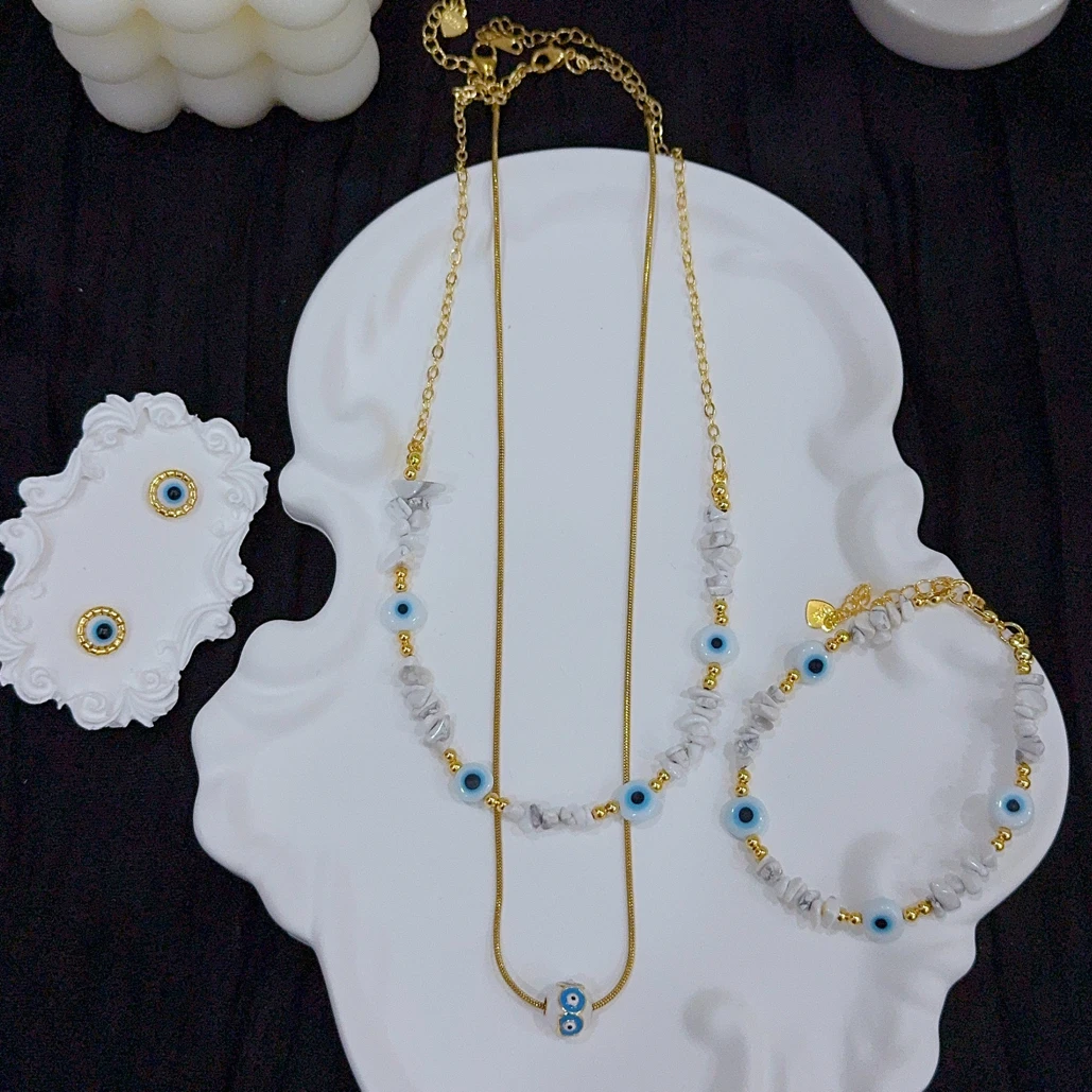 钛钢项链 钛钢新款手工时尚套装163