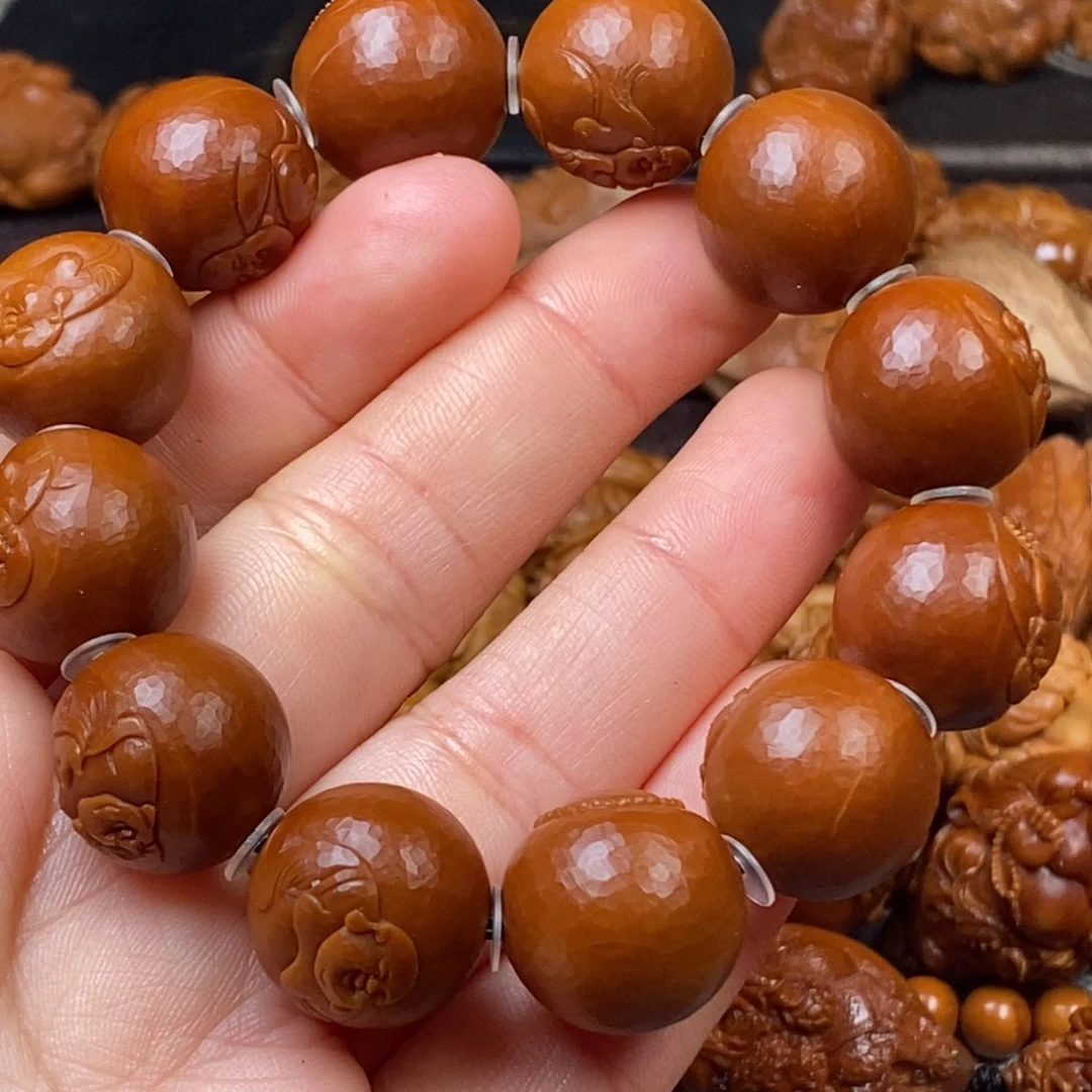 橄榄核手串/手链厚****事核雕手串