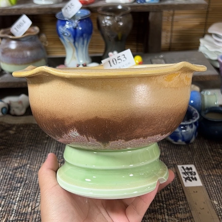 口15高11 手工花盆满30包邮