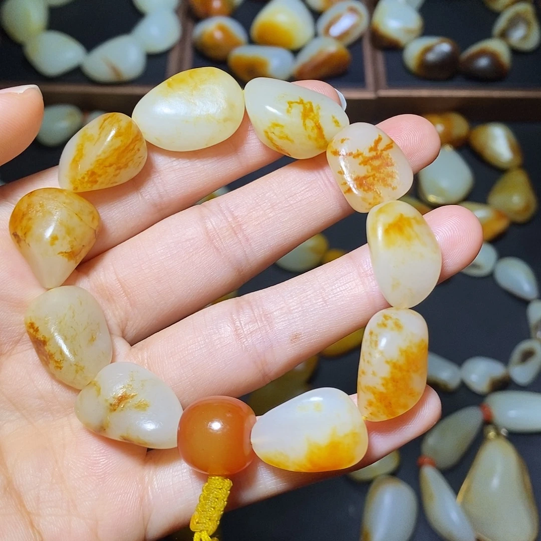 和田玉未镶嵌手链