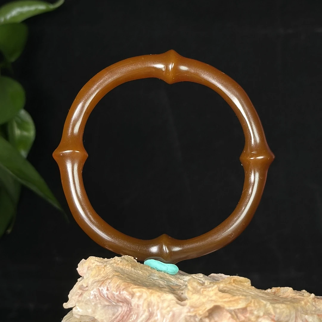 明玛瑙竹节纹镯 25022101*【上海兰馨】