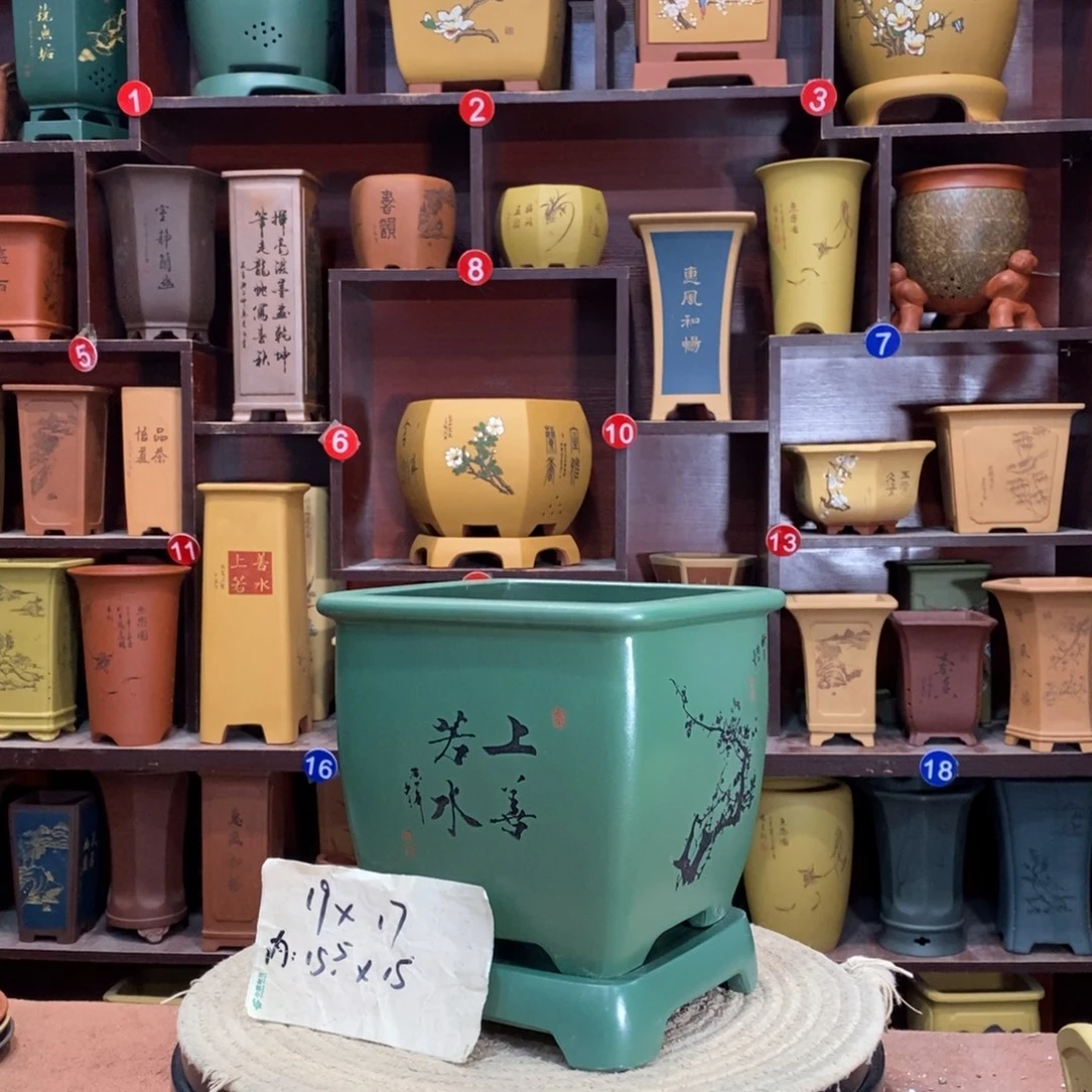 紫砂艺术紫砂花盆