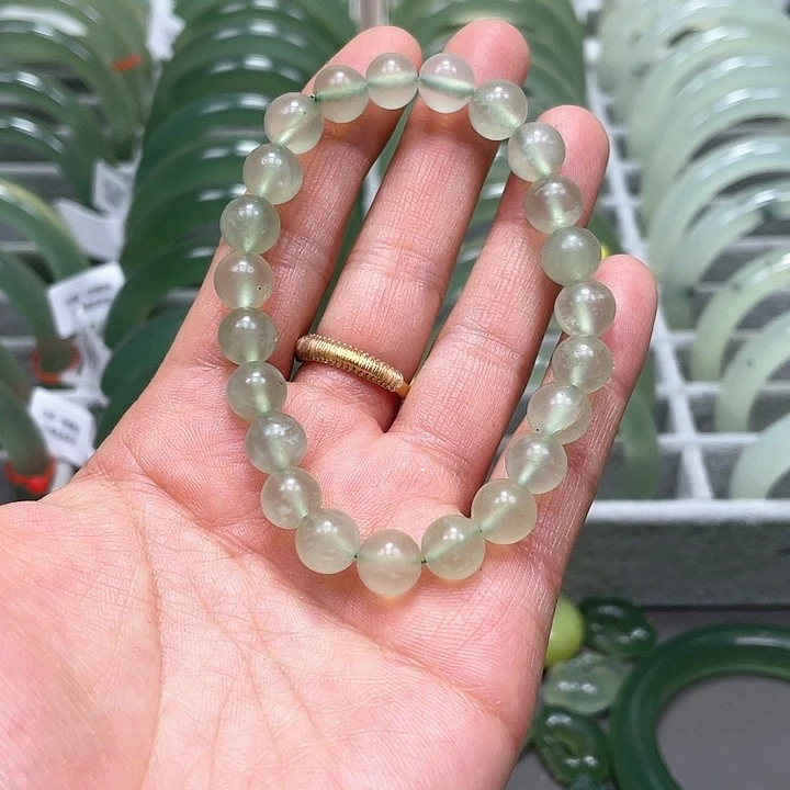 蛇纹石玉手链未镶嵌
