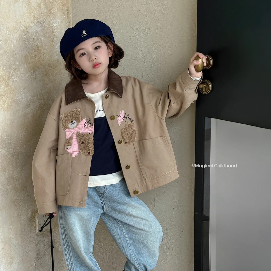 女童外套儿童上衣秋装2025新款中小童长袖韩范洋气衣服潮Q13735