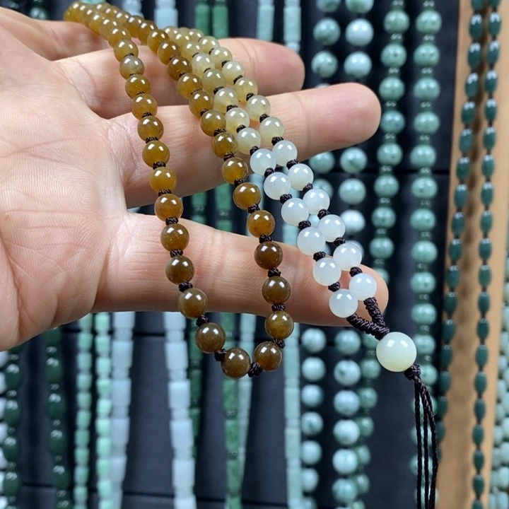 和田玉项链未镶嵌?****?和田玉圆珠项链