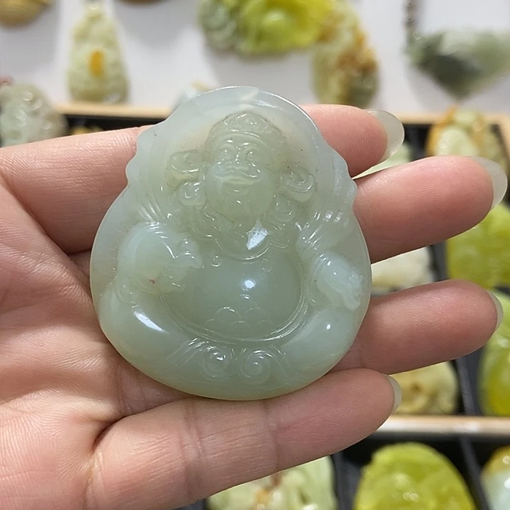 蛇纹石玉未镶嵌挂件