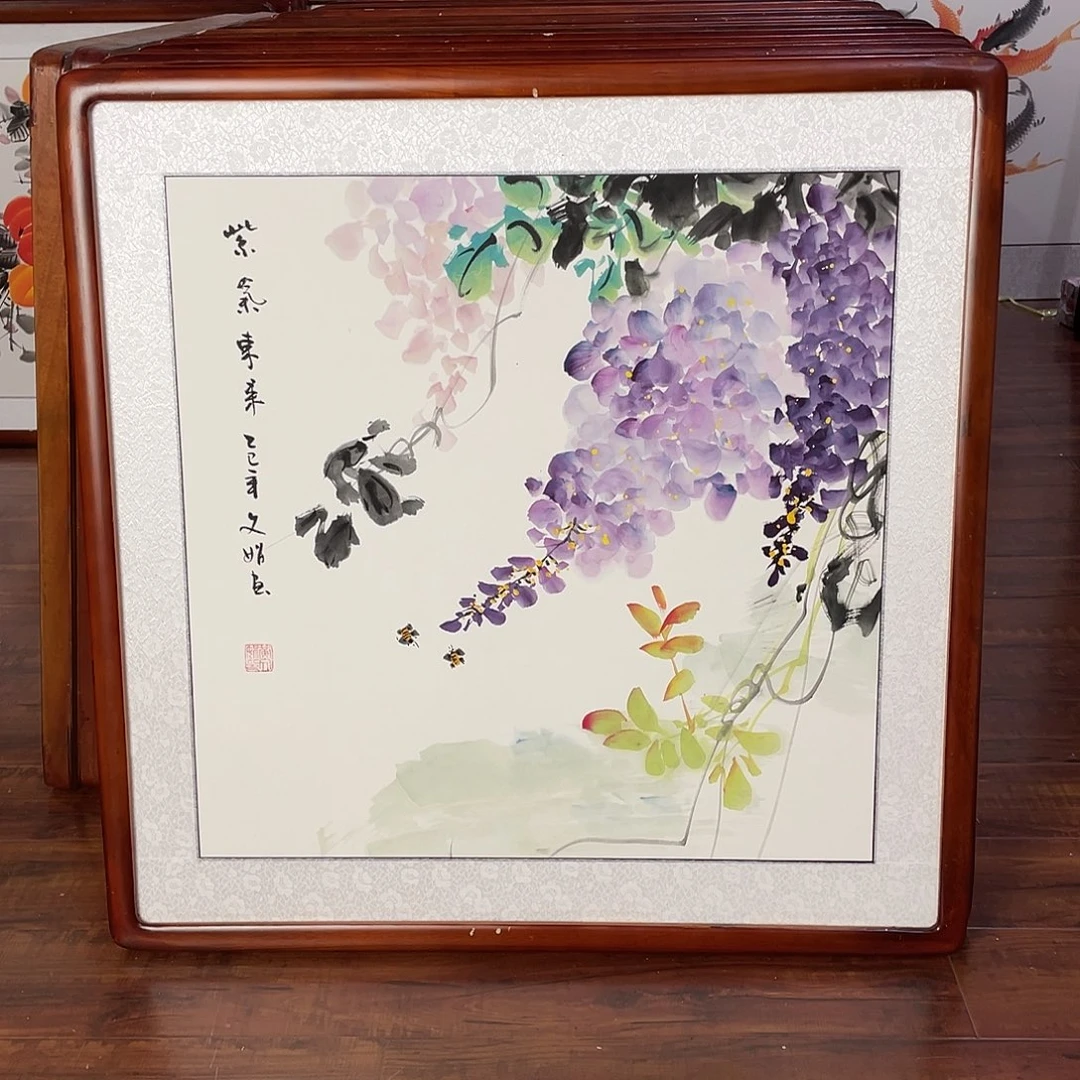 国画带框尺寸63*63厘米