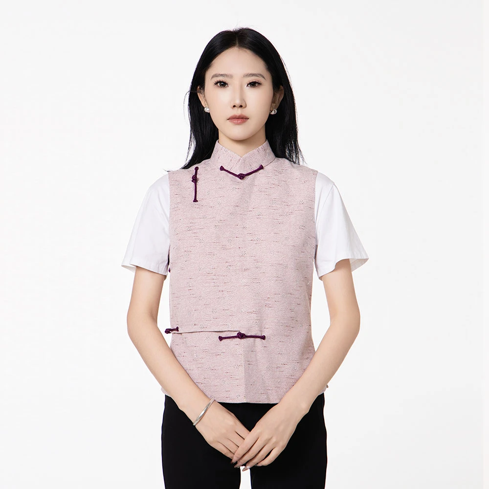 SodonGoyol四季款小香风休闲复古女马甲百搭中国风时尚无袖中式