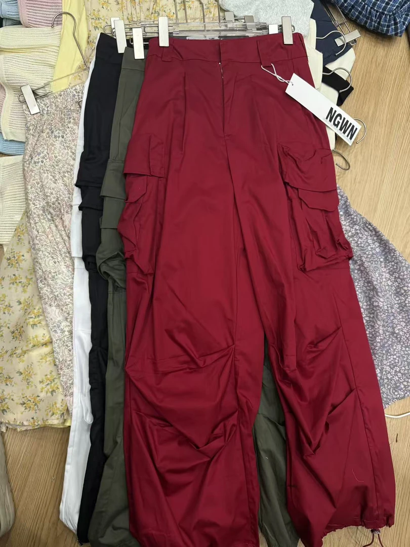 四色多口袋工装休闲裤2a4