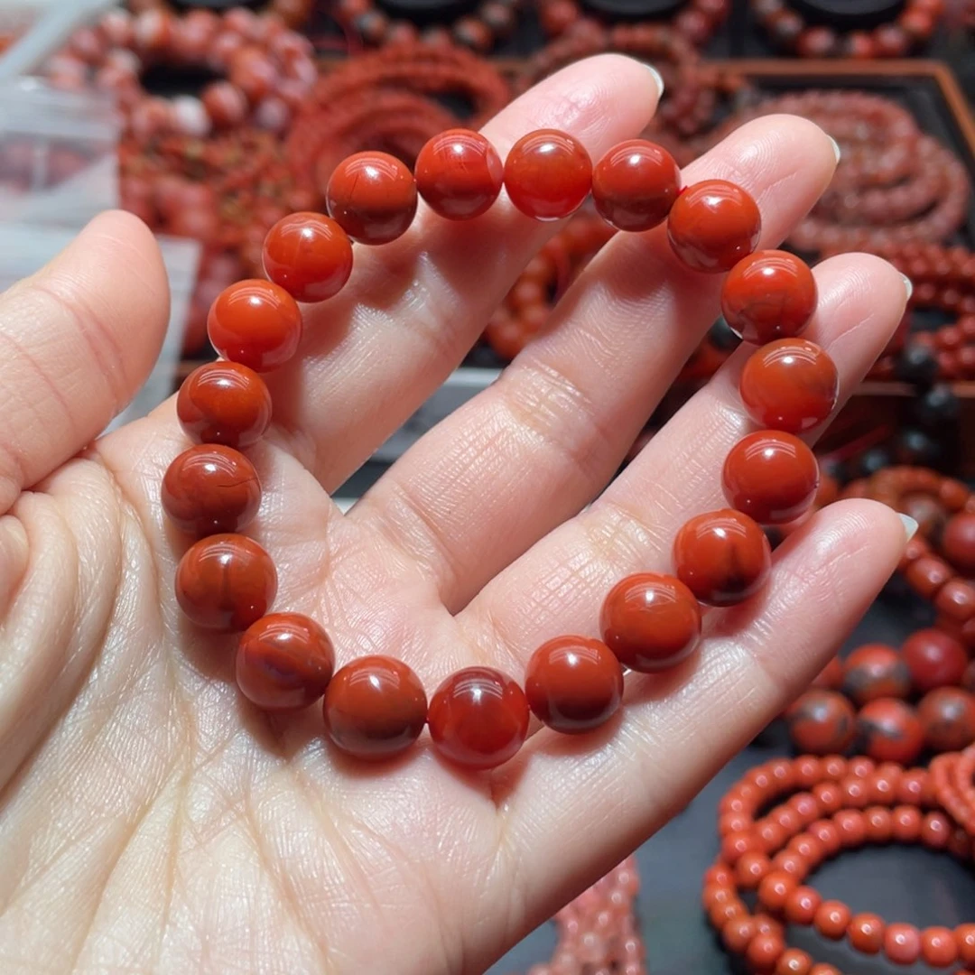 南红玛瑙手链未镶嵌