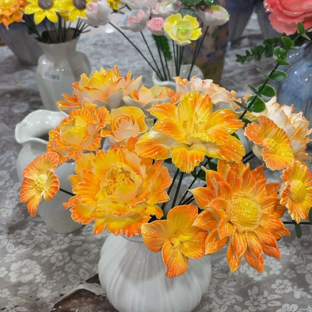 2929 陶瓷花拍满20元发货退款要拉黑