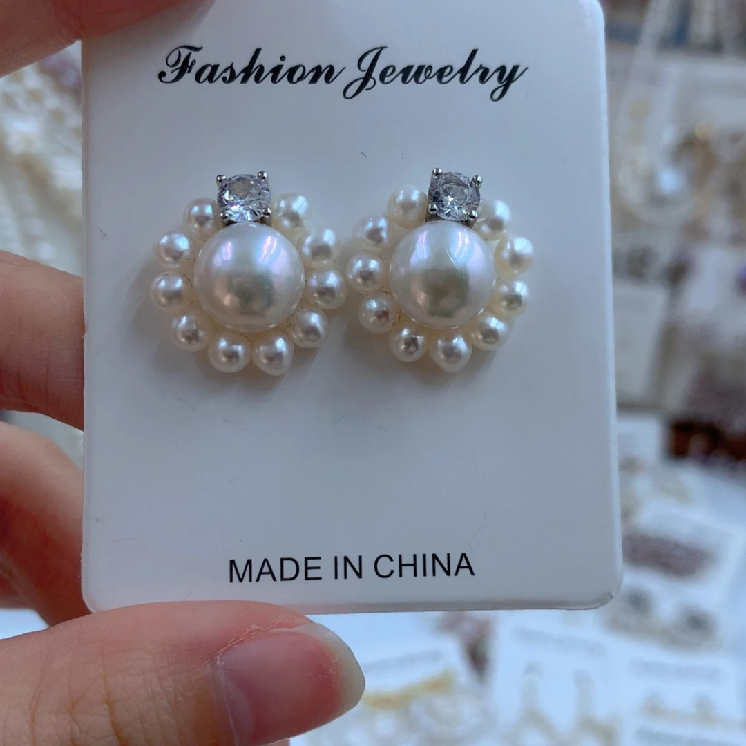 颈饰合金淡水珍珠