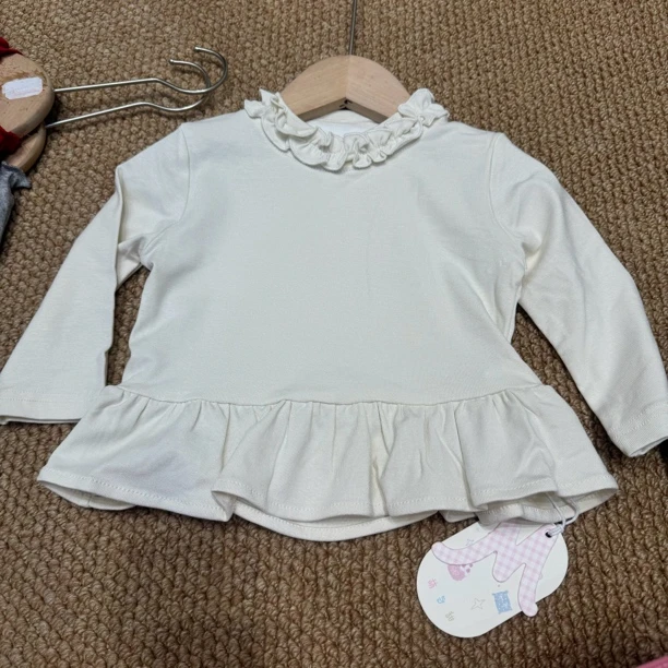 秋季女宝新款花边打底衫