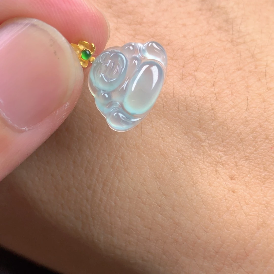 【闪购商品】颈饰18K金镶嵌翡翠翡翠