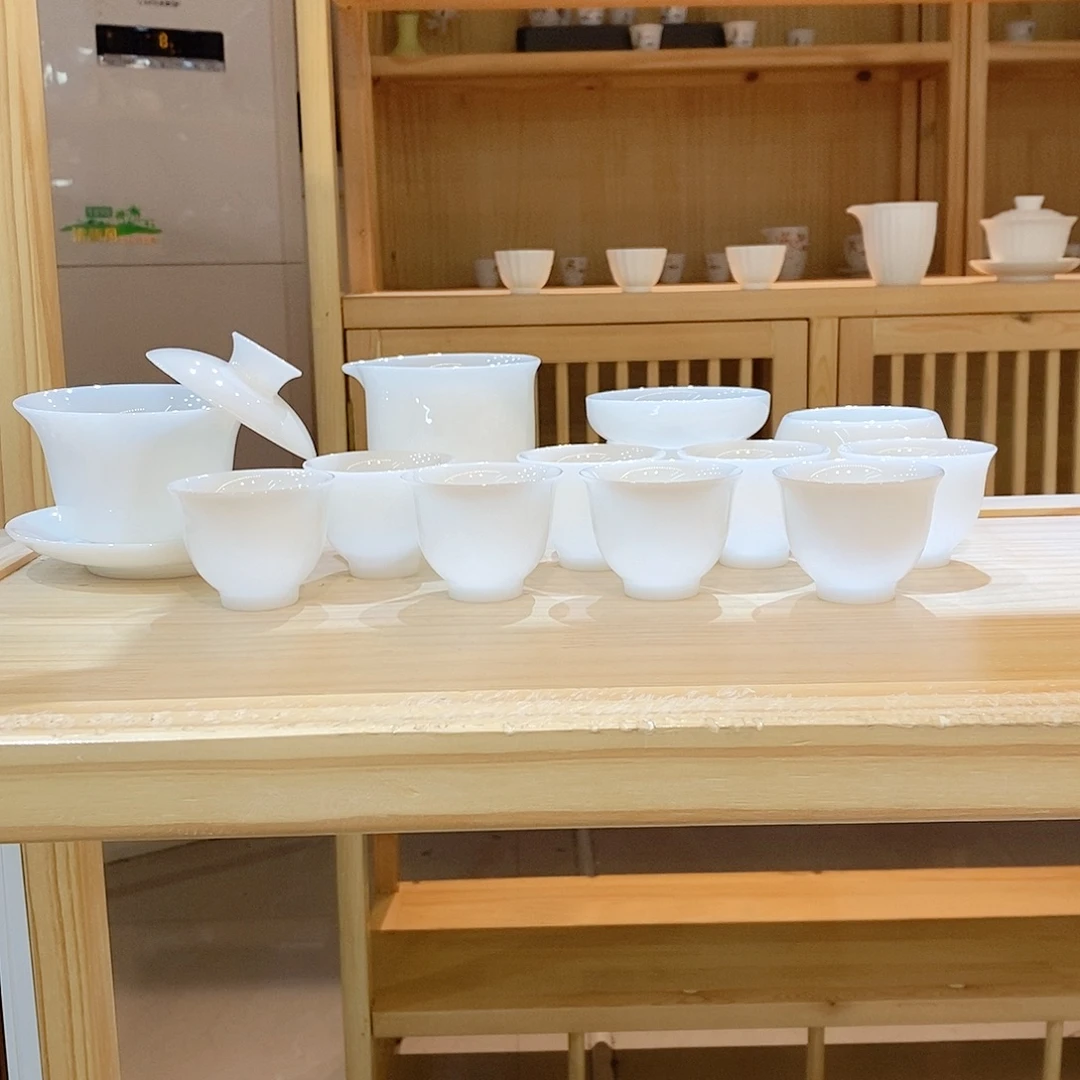 【墨城】璞玉瓷纯白套装13头