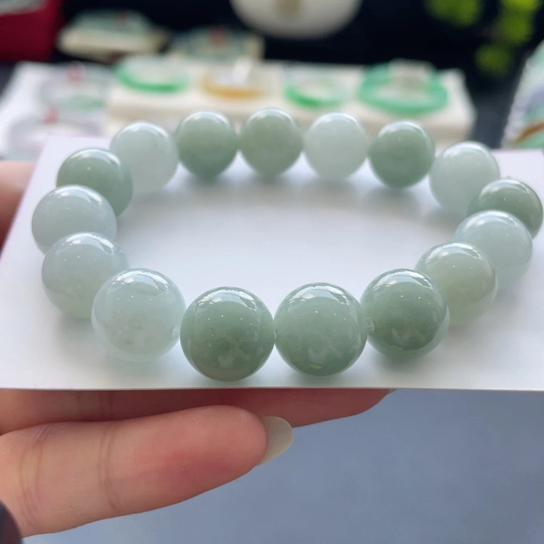 未镶嵌手链翡翠手串纹12.5