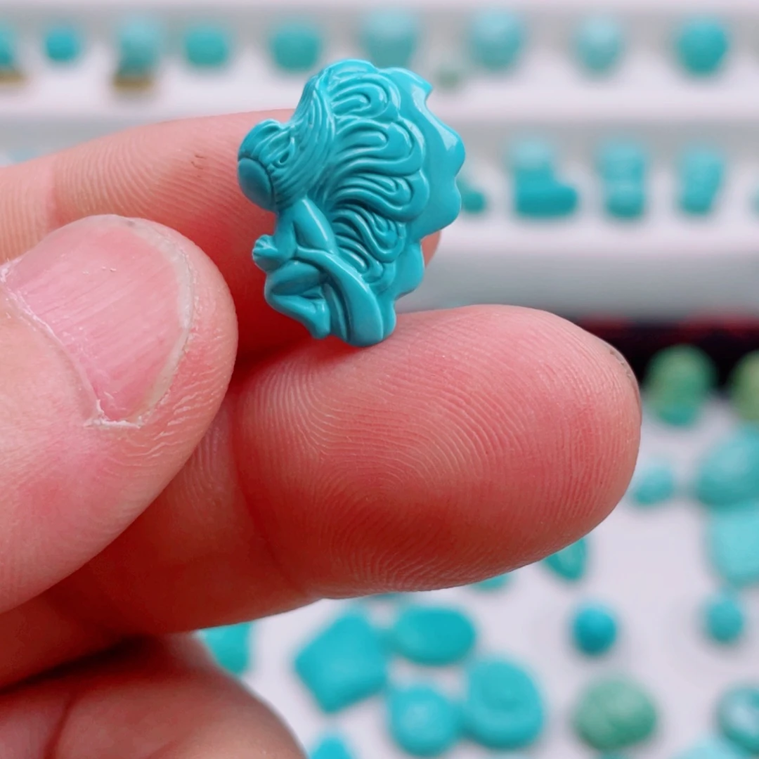 绿松石未镶嵌吊坠(不含链)