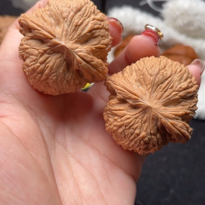 南***斗文玩核桃把件泥鳅背