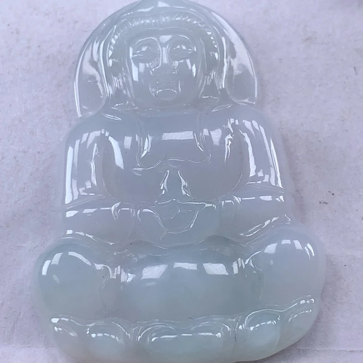 颈饰未镶嵌翡翠玉观音吊坠