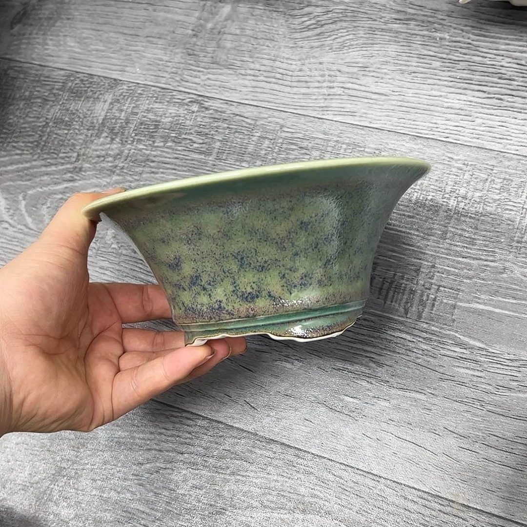 花盆紫砂225号瑕疵17/7cm窑变