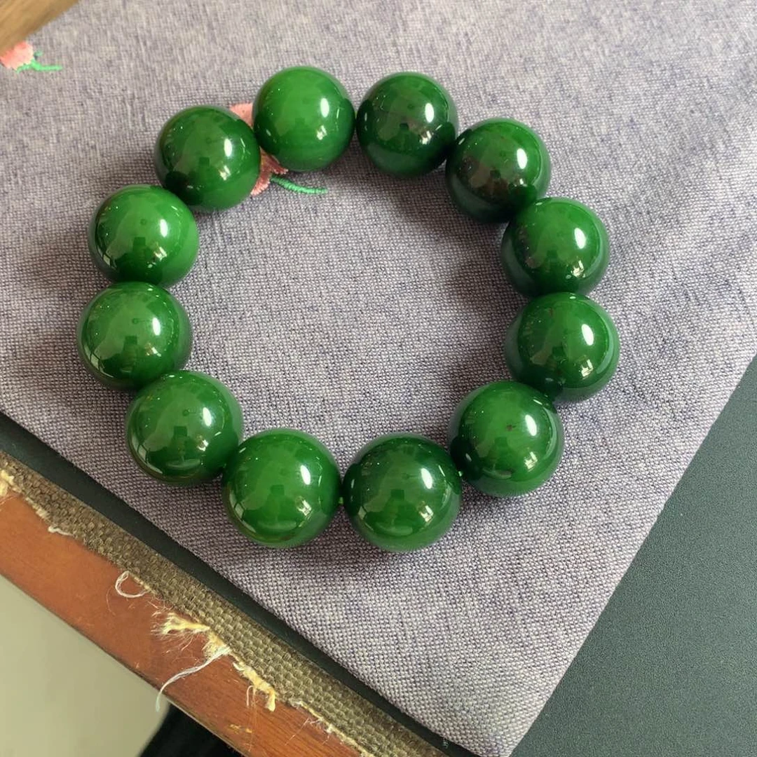 颈饰未镶嵌和田玉青**茶