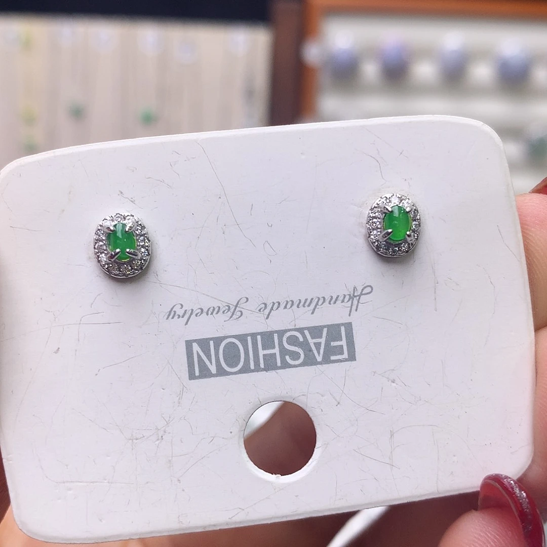 银S925镶嵌戒指翡翠181