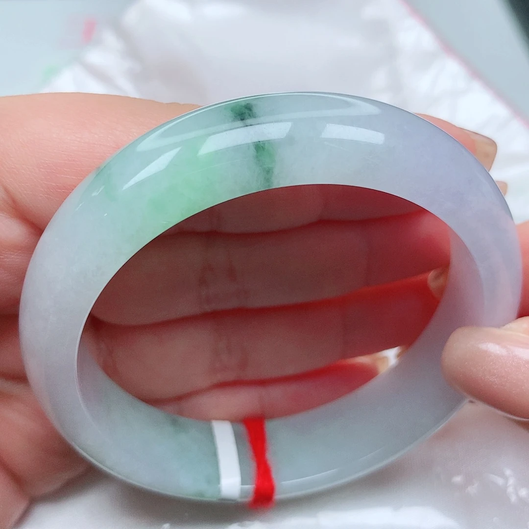 翡翠手镯未镶嵌轮胎春彩22