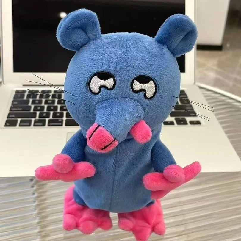 小妹妹还没睡啊搞怪抽象毛绒可爱小老鼠挂件创意生日礼物公仔Tmv