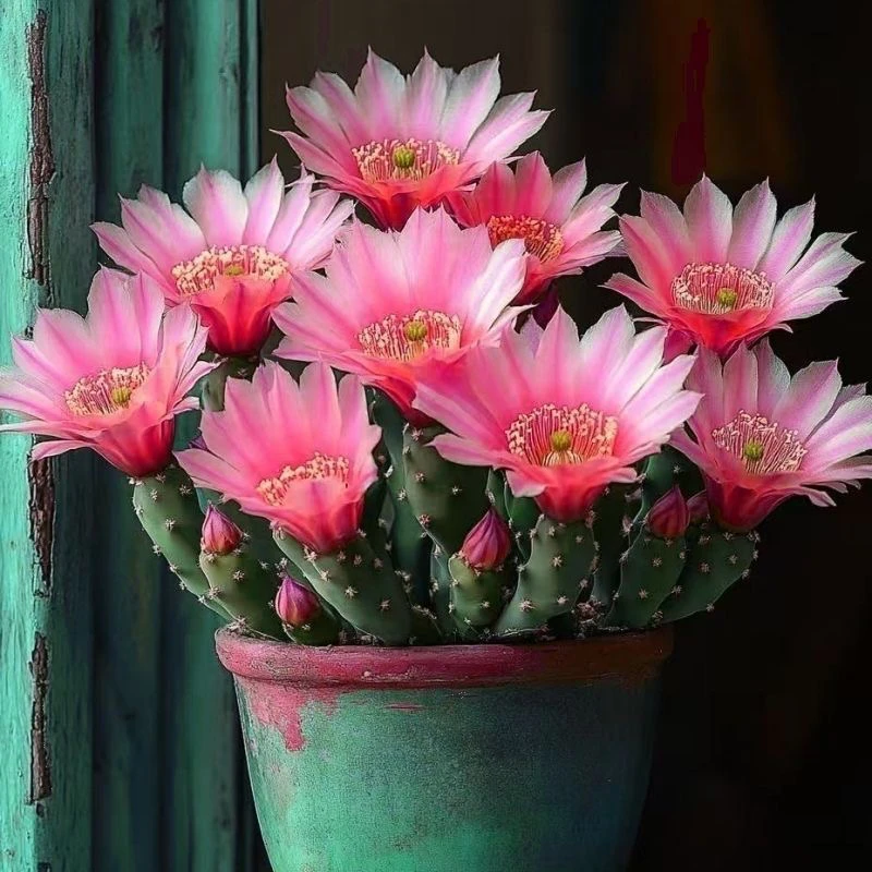 千手观音仙人掌花盆栽好养易活开花快南北方可种植