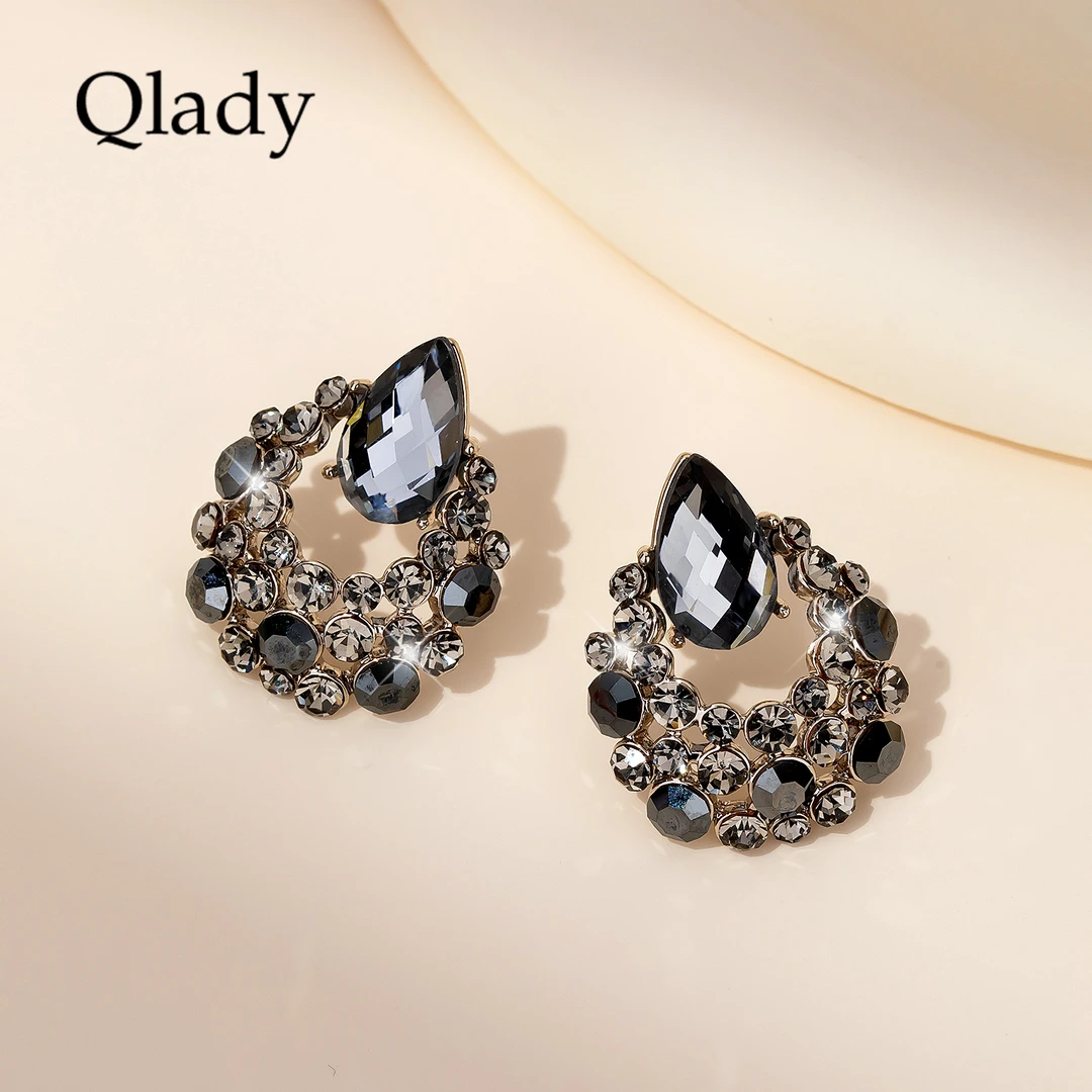 合金耳饰 适合夏天的耳钉耳饰女水滴银耳钉2025新款爆款耳环