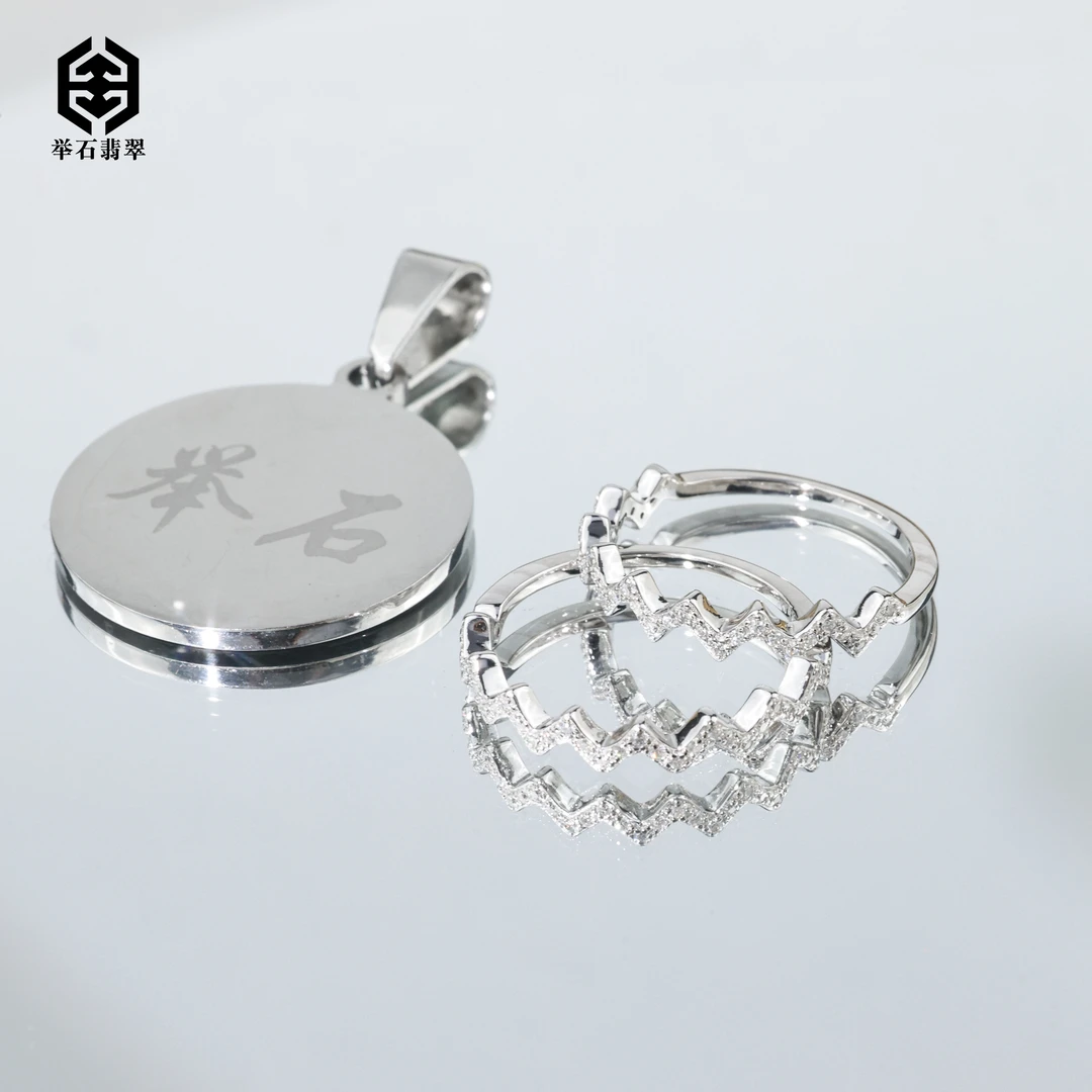 925银莫桑石银制品 TH0927-9819-026莫桑钻戒指（自选/一件）H