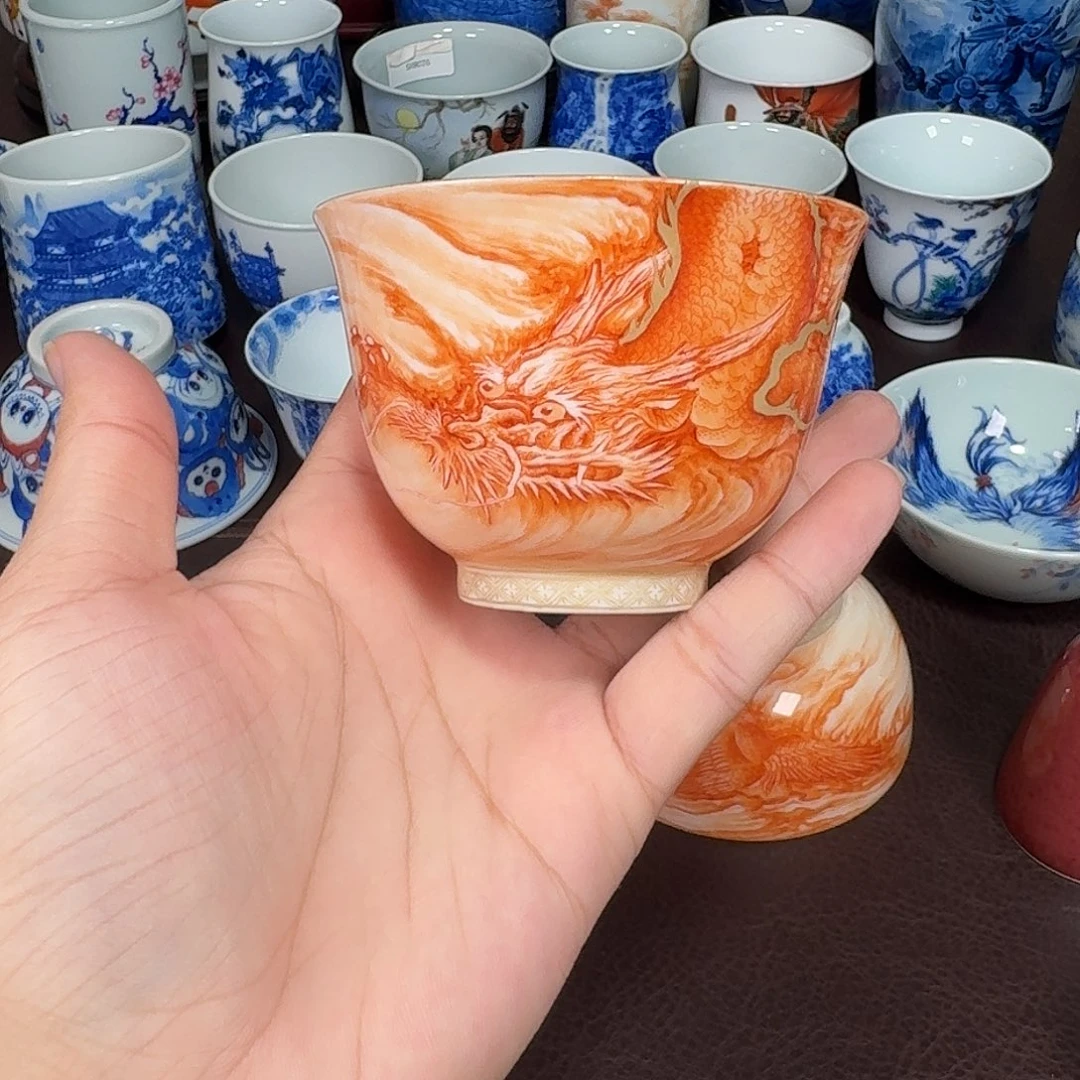 现代景德镇陶瓷杯