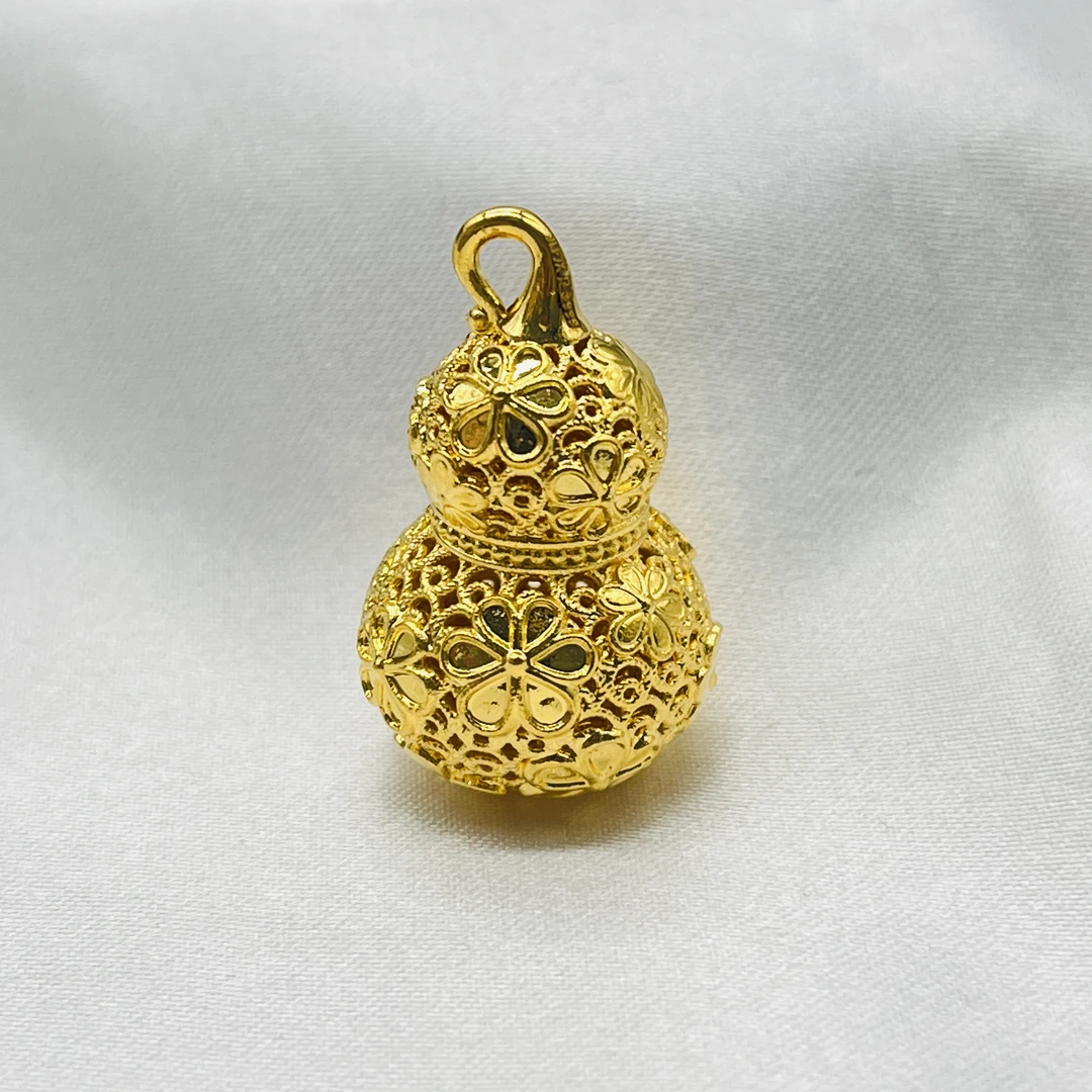 足金饰品/素金花丝桃花葫芦/1.19/1B5E2916/Q