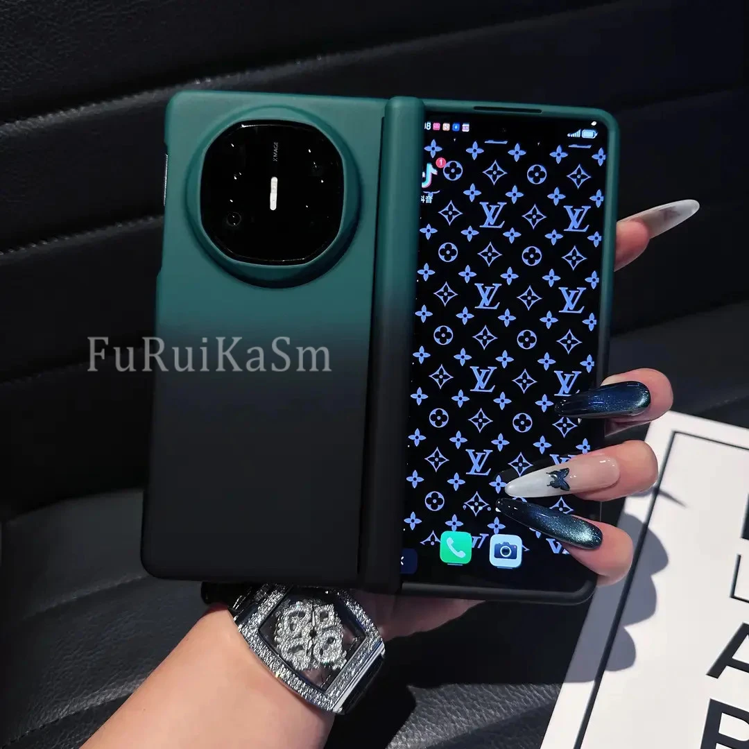 高级感渐变适用华为MateX6/x3磨砂肤感雾面x5典藏版折叠屏防摔硬