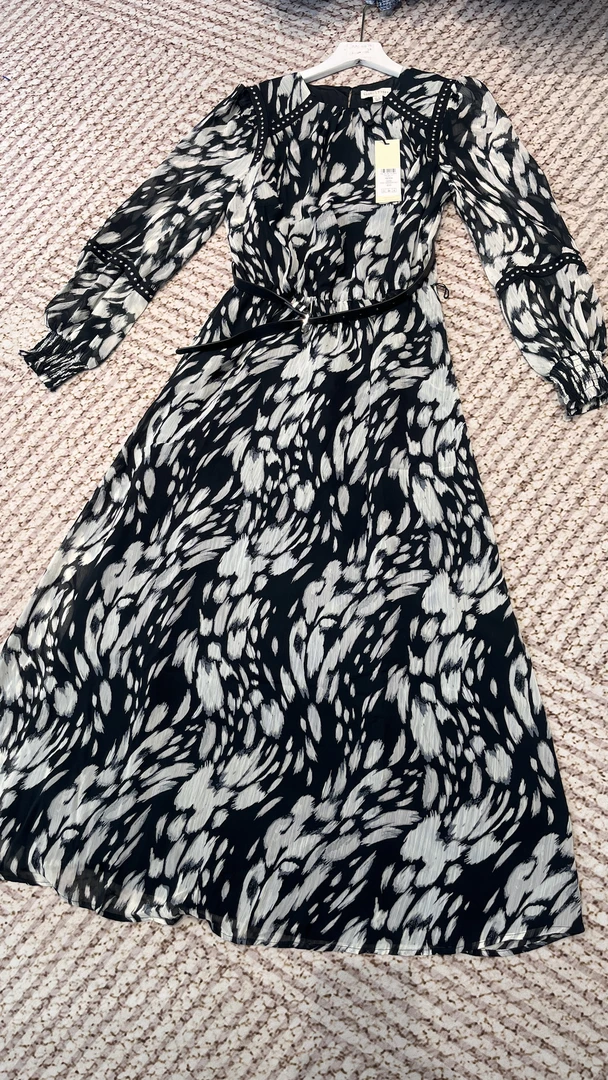 大牌高货黑白连衣裙LL