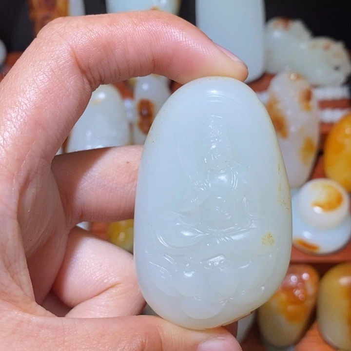 健***龍和田玉未镶嵌颈饰