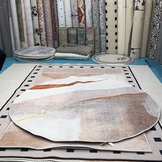 混纺加厚棉布底仿羊绒直径二米圆特价福利