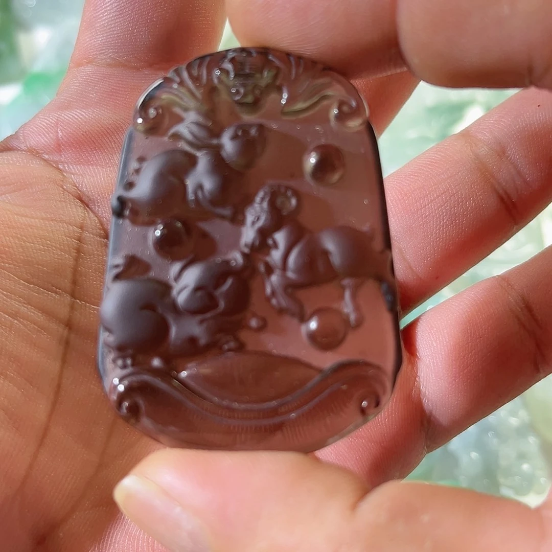 【闪购商品】黑曜岩未镶嵌颈饰三和