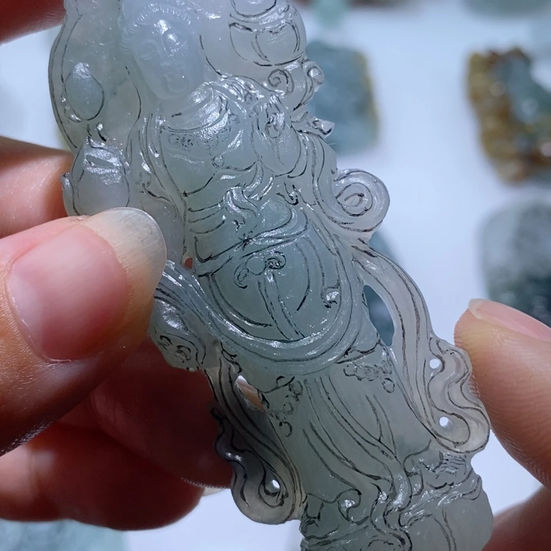 未镶嵌定制翡翠春*然毛货