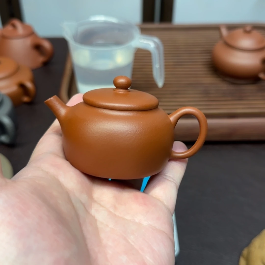 茶壶紫砂红朱泥酌古壶