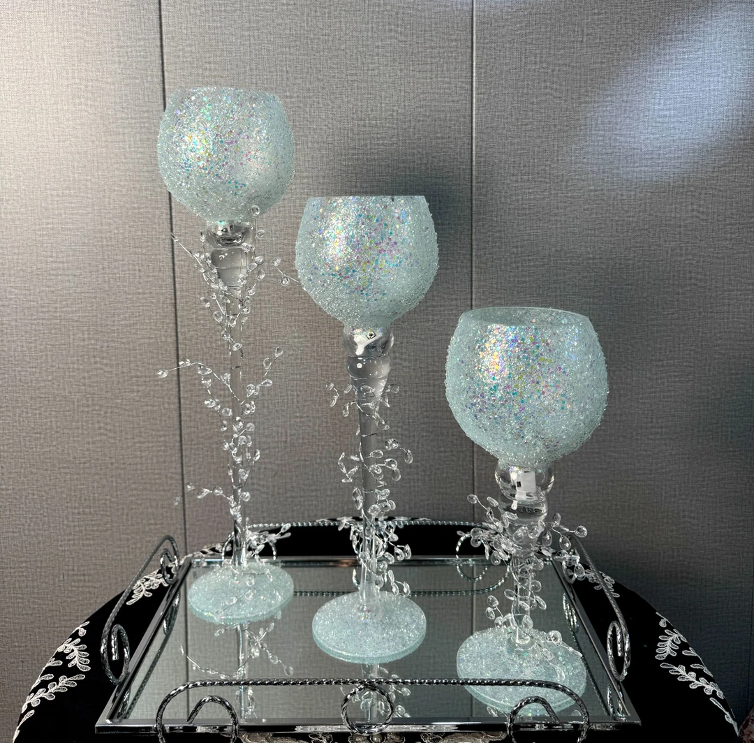 摆件 银色 三件套 小号