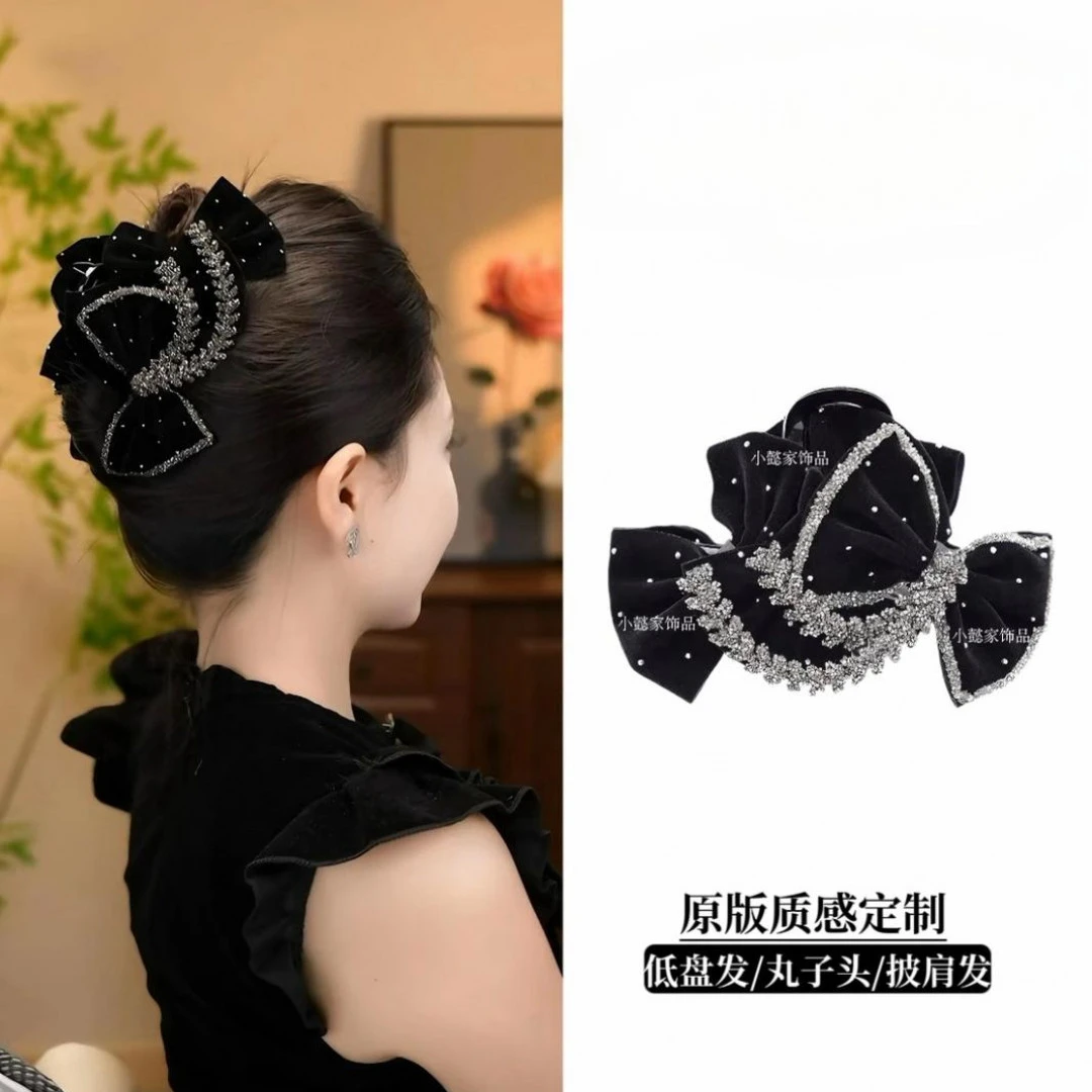 秋冬新款气质高级感AB面轻奢百搭显气质抓鲨鱼夹发饰气质百搭抓夹