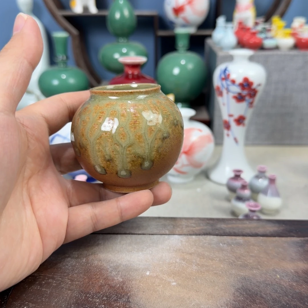 陶瓷手工小花器摆件