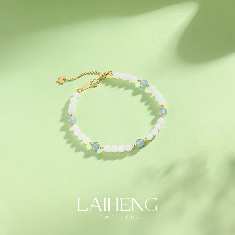 18K金 和田玉手链 240906-20.5