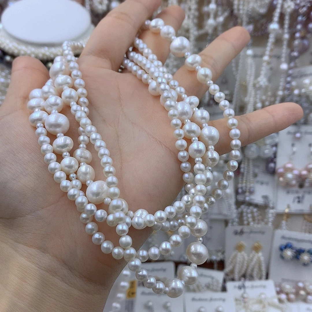 *****银S925镶嵌项链耳饰淡水珍珠