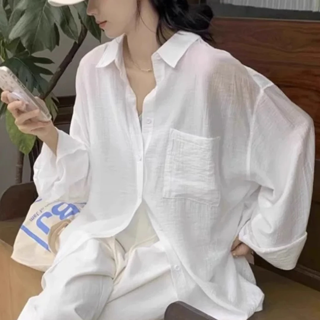 8902 宽松外搭薄款天丝衬衫办2-3